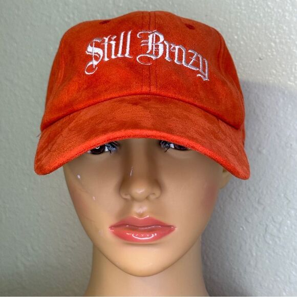 Season Caps 'Still Brazy' Orange Adjustable Back Strap Cap - Picture 1 of 8